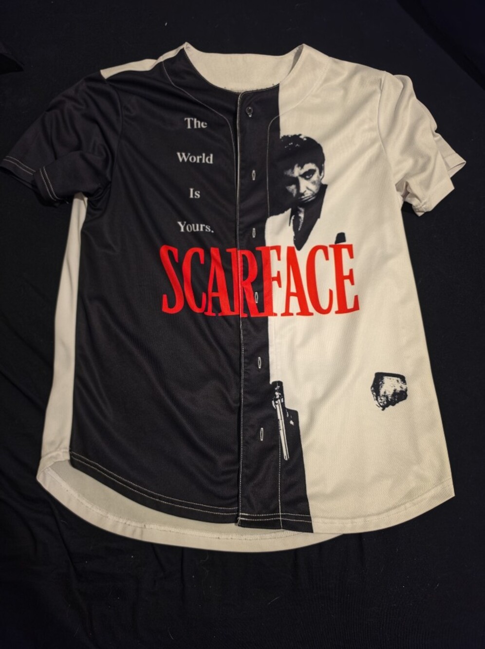 Scarface Lightweight Jersey Button-Up